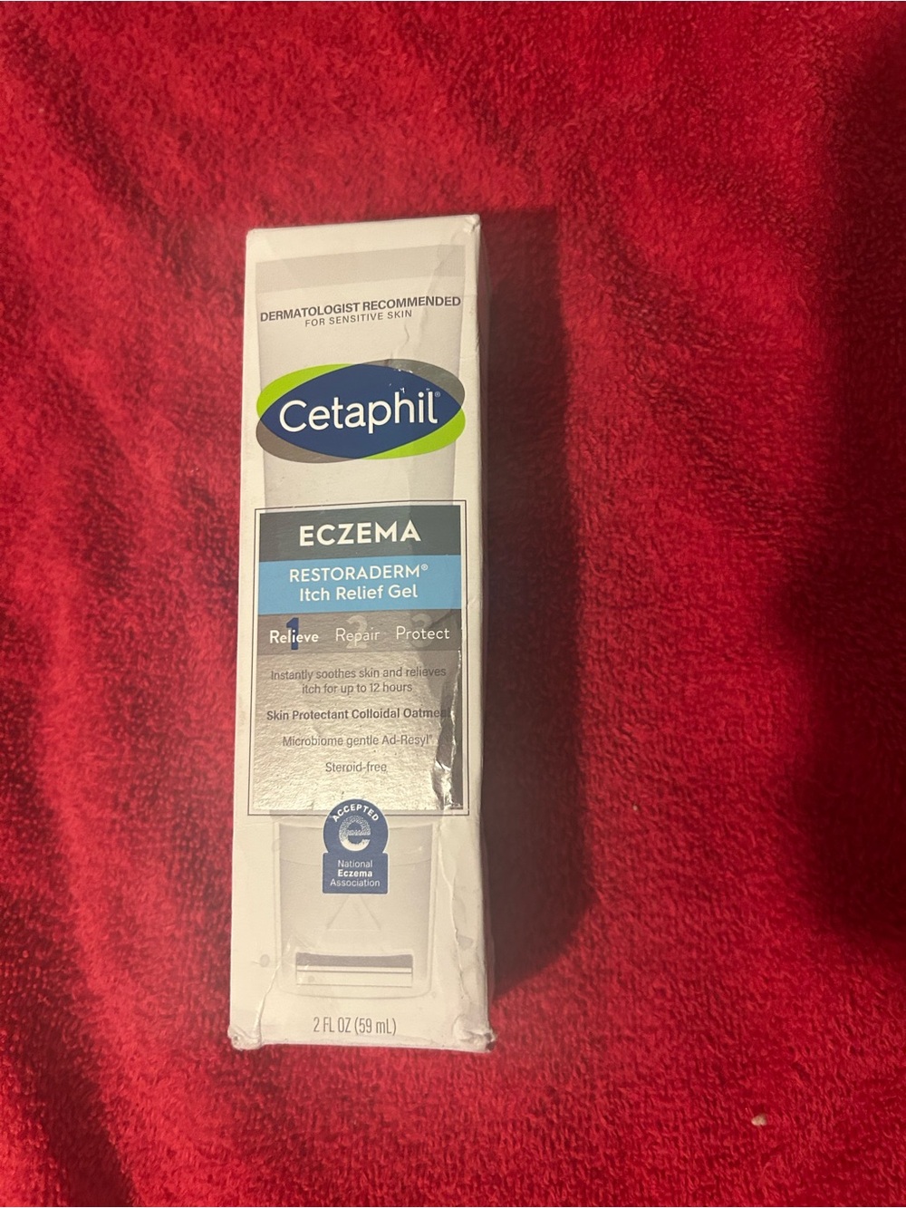 Cetaphil Eczema Restoraderm Itch Relief Gel - White and Blue